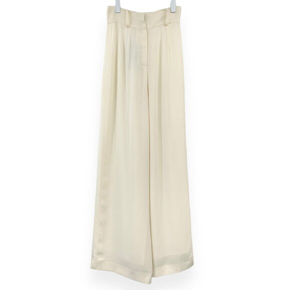 NWT Mother Of Pearl SS20 Ivory Cream "Iona" Wide Leg Belted Pants sz N/A - Picture 2 of 10